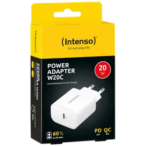 (Intenso) Punjač kućni, brzi, USB-C, 3A, 20W - Power Adapter W20C