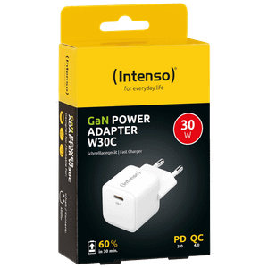 (Intenso) Punjač kućni, brzi, USB-C, 3A, 30W - Power Adapter W30C Gan