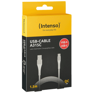 (Intenso) USB kabl za smartphone, USB-A to USB type C, 1.5 met. - USB-Cable A315C