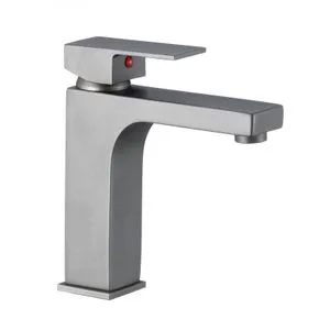Interceramic slavina za lavabo Yasmina jednoručna mesing Gun Grey 1008866GG