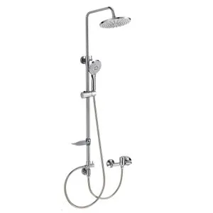 Interceramic usponski tuš sa tuš ružom 1f tuš ručicom 3 f + slavina SS201 ABS hrom 6643