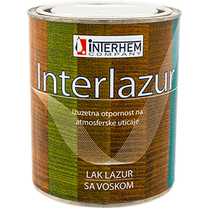 INTERLAZUR Lak sa lazur voskom 750ml