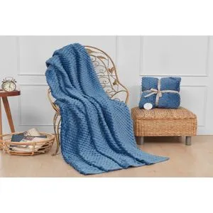Ipeksoft - Indigo Indigo Blue Double Blanket