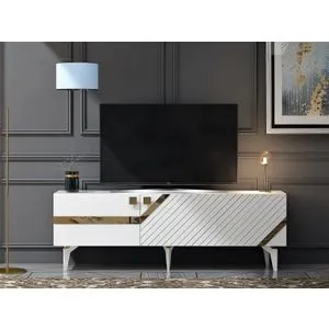 Iris - White, Gold White
Gold TV Stand