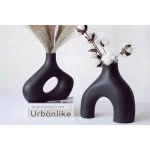 Iskandinav - Black Black Vase Set