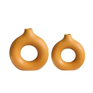Iskandinav Halka - Soft Orange Orange Vase Set