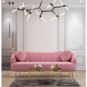 Istiridye - Rose Dusty Rose 3-Seat Sofa
