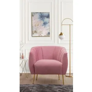 Istiridye - Rose Dusty Rose Wing Chair