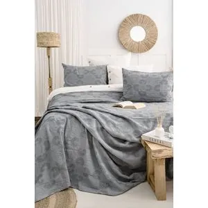 Italo - Antracitni Set Prekrivača za Krevet