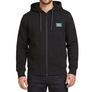 Jack &amp; Jones dukserica sa kapuljačom i rajsferšlusom za muškarce, crna