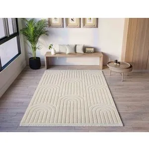 Janerio - Tepih od krem boje (100 x 200 cm)