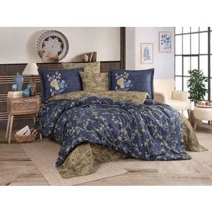 Jessica Dark Blue
Khaki Exclusive Satin Double Quilt Cover Set
