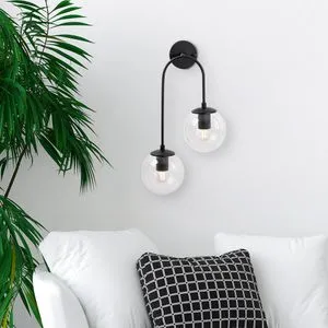 Jewel - 10570 Black Wall Lamp