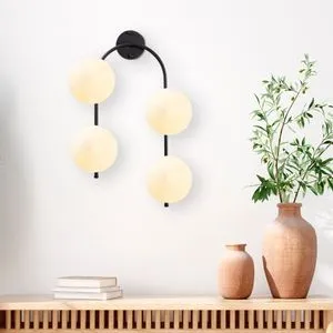 Jewel - 10595 Black
Cream Wall Lamp