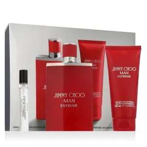 Jimmy Choo Man Extreme poklon set: parfemska voda 100 ml + parfemska voda 7,5 ml + gel za tuširanje 100 ml
