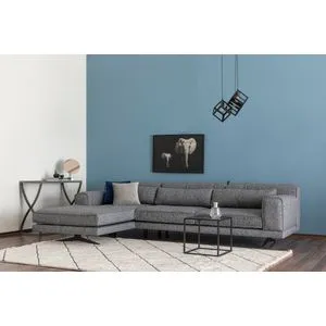 Jivago Corner Left (Chl-2R) - Grey Grey Corner Sofa