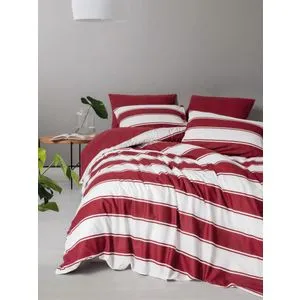 Jolly - Crvena Ranforce Posteljina za Jednu Osobu