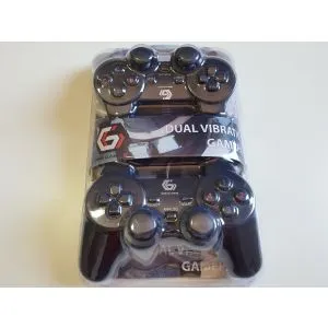 JPD-UDV2-11 ** Gembird USB 2.0 double analog vibration gamepad black (639)