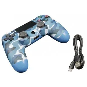 JPD-Wireless-Thrillershock PC/PS4 CAMO BLUE Gembird Bezicni gamepad sa dvostrukom vibracijom v2