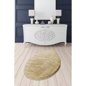 Jungle Leaf - Stone (60 x 100) Multicolor Acrylic Bathmat