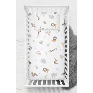 Jungle MustardBrownGrey Ranforce Set Posteljine za Bebe
