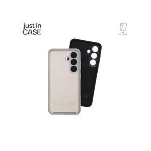 JUST IN CASE Maska za telefon 2u1 Extra case MIX PLUS paket Samsung S25 CRNI