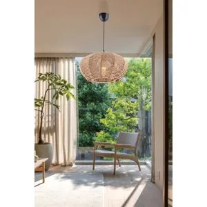 Jute Ellipse Cream Chandelier