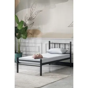 K90 - Black (90 x 190) Black Single Bedstead