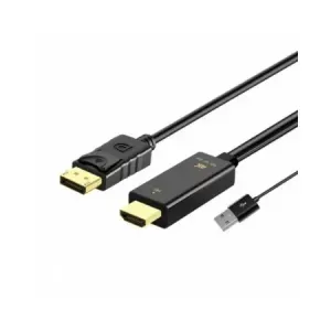 Kabl Displayport - HDMI M/M +USB 2.0/Linkom 1.8m