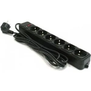 Kabl GEMBIRD Protektor SPG6-B-6 6mesta 1.8m Black 3x1,5