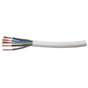 Kabl H03VV-F 5x1.5 Beli (pp/l-y)  licnasti