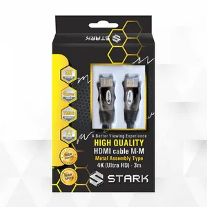 Kabl STARK HDMI M-M pozlacen 4K metalno kuciste 3m