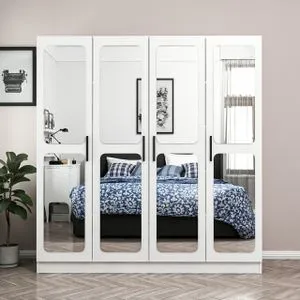 Kale - 2437 White Wardrobe