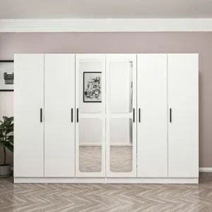 Kale - 2442 White Wardrobe