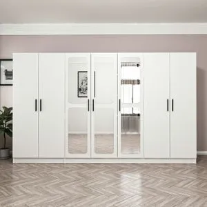 Kale - 2443 White Wardrobe