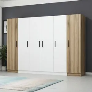 Kale - 3077 White Wardrobe
