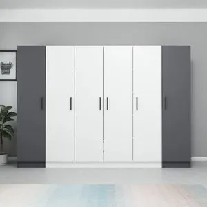 Kale - 3080 White Wardrobe