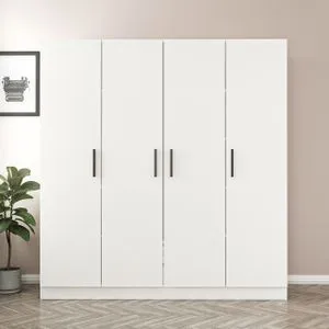 Kale - 3804 White Wardrobe
