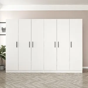 Kale - 3807 White Wardrobe