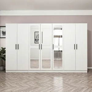 Kale - 3821 White Wardrobe