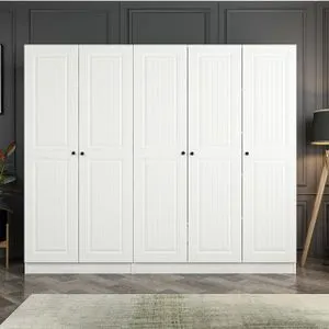 Kale - 4009 White Wardrobe