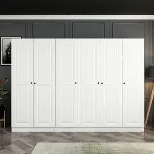 Kale - 4010 White Wardrobe