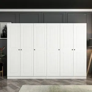 Kale - 4011 White Wardrobe