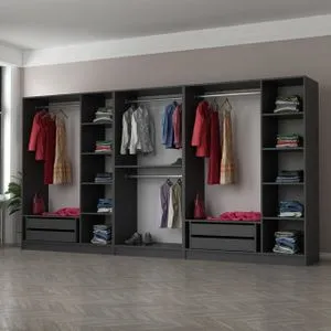 Kale - 4944 Anthracite Wardrobe
