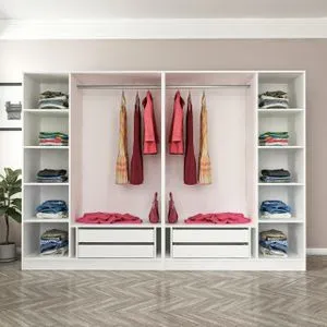Kale - 5034 White Wardrobe