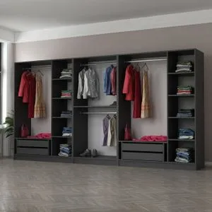 Kale - 5048 Anthracite Wardrobe