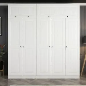 Kale - 5137 White Wardrobe