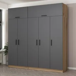 Kale - 7529 Anthracite Wardrobe