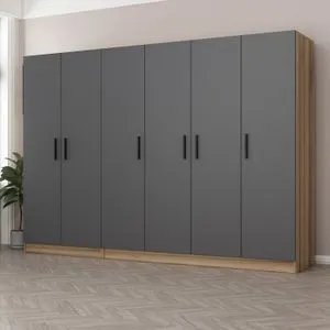 Kale - 7640 Anthracite Wardrobe