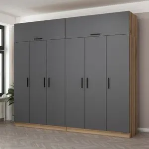 Kale - 7721 Anthracite Wardrobe